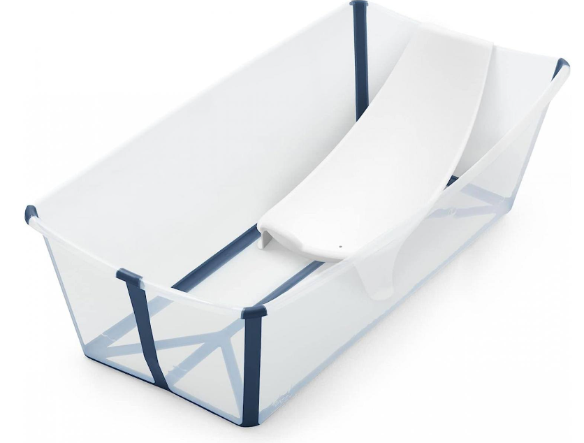 Baignoire XL-support Nouveau-né Flexi Bath transparent-bleu
